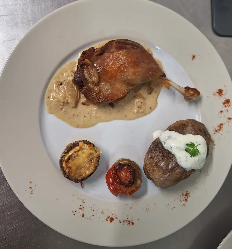 Plat gastronomique